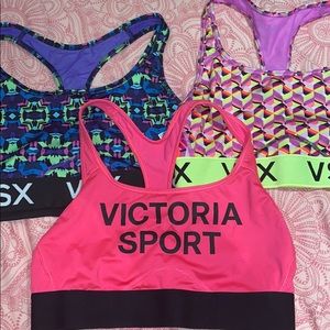 BUNDLE OF 3 VICTORIA SECRET SPORTS BRAS